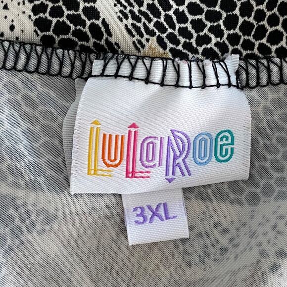 LulaRoe Womens Whimsigoth Midi Skirt Dress Size 3XL Fairy Grunge Stretch Office - Picture 6 of 10